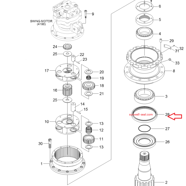 39Q6-12350 HYUNDAI R210-9S R260-9S R300-9S R520-9S HX220 HX300 HX520 - Image 3