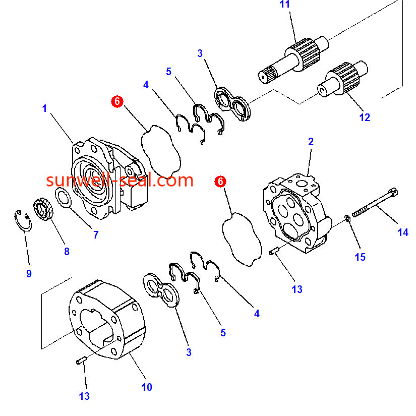 K9001535 ZGAQ-02920 Ring Gear For DOOSAN DX140W Excavator