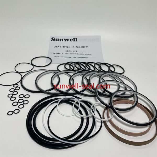 31N4-40951 31N4-40950 HYUNDAI R140W-7 R170W-9S R180W-9S  R200W-7 TURNING JOINT SEAL KIT - Image 2