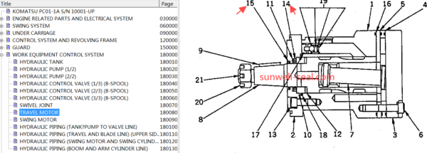 KOMATSU 21S-60-13320 21S-60-13311 - Image 3